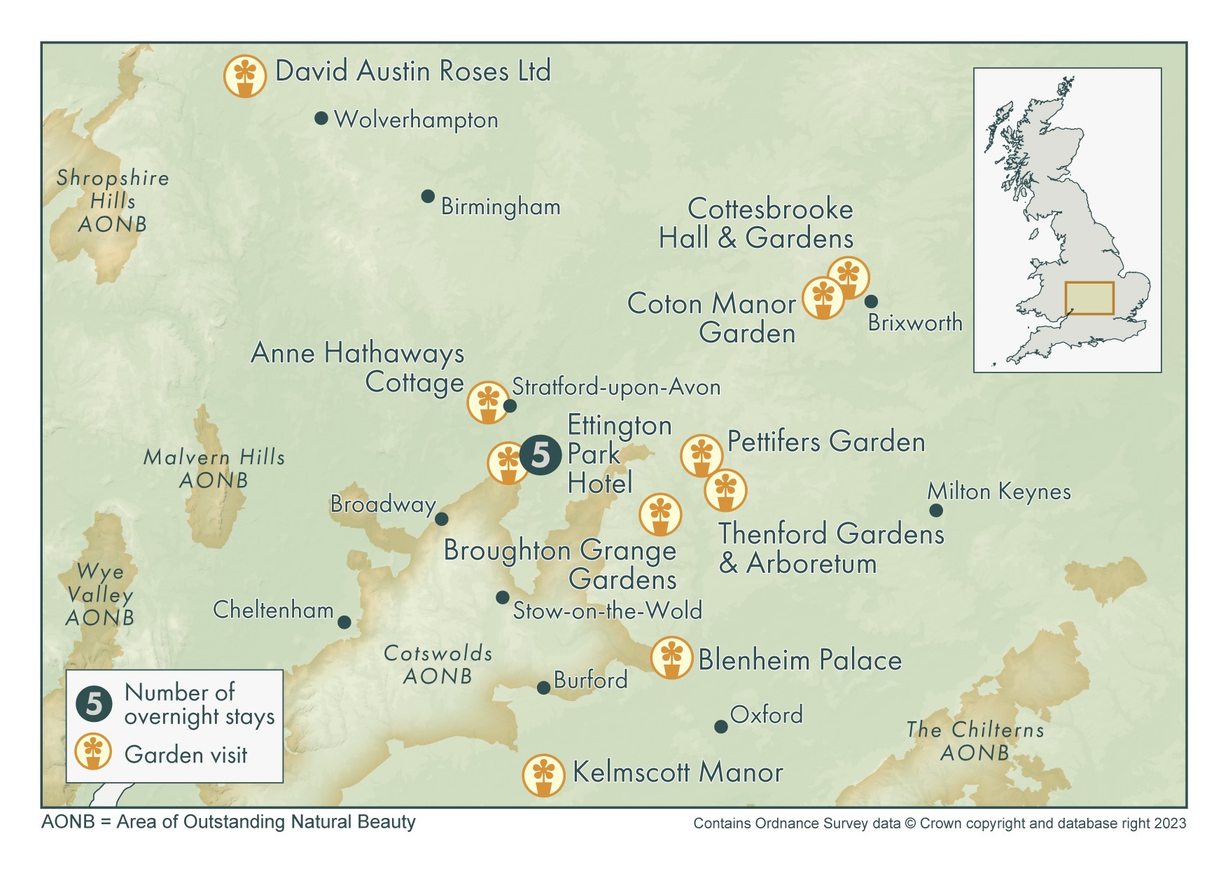 2024 Heart of England v2 Sisley Garden Tours